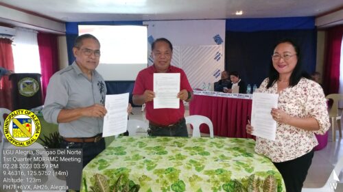 LGU Alegria Partners with DepEd, Micompal Store, SDNTC to Strengthen Disaster Preparedness